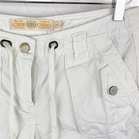 J CREW Classic Twill City Fit Chino Shorts Summer White 2 - Picture 4 of 7